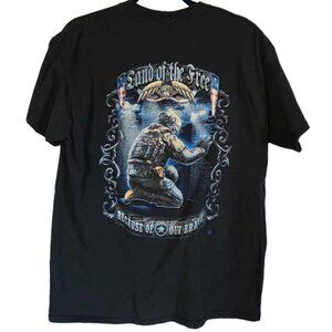 Land of the Free Because of the Brave T-Shirt Patriotic